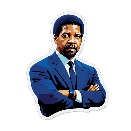 Motivationssticker von Denzel Washington