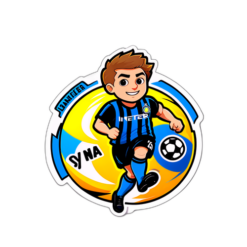 สติกเกอร์ฟุตบอลในบรรยากาศการแข่งขันที่น่าตื่นเต้น