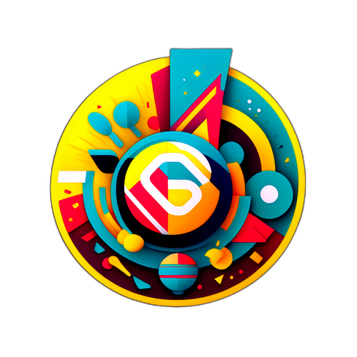 Moderne, geometrisk sticker design af bet365