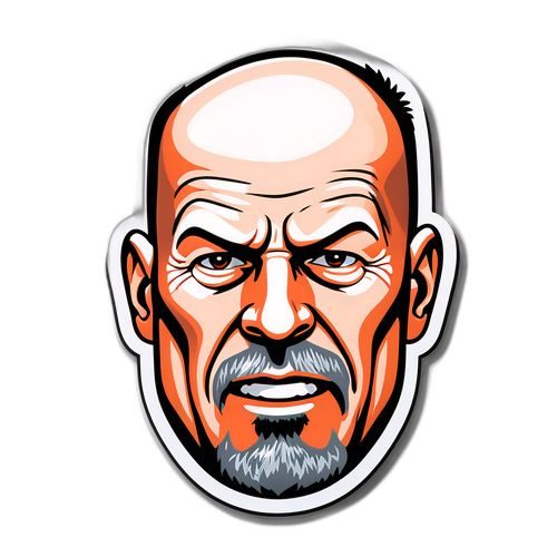 Bruce Willis Karikatür Stickerı