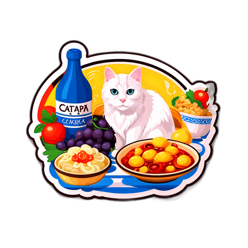 Αριστοκρατία της Ελληνικής Κουζίνας με Γάτα