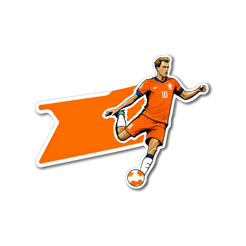 Voetbalgekte in Oranje! Ontdek deze Adembenemende Sticker van het Nederlands Elftal!