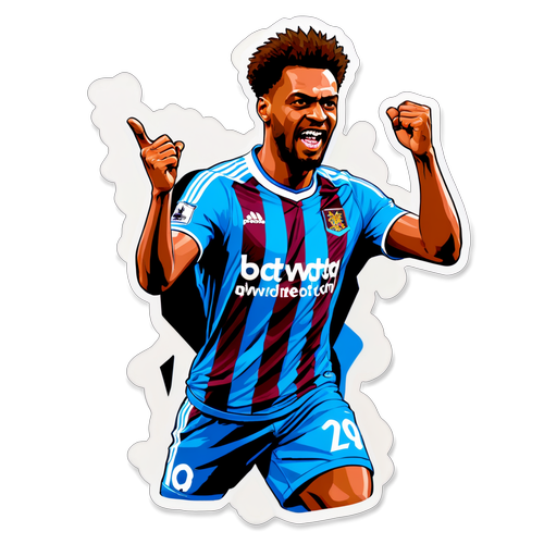 สติกเกอร์สำหรับการแข่งขัน Ipswich Town กับ West Ham
