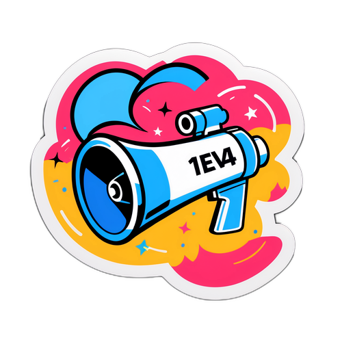 סטיקר עם מגפון לערוץ 14