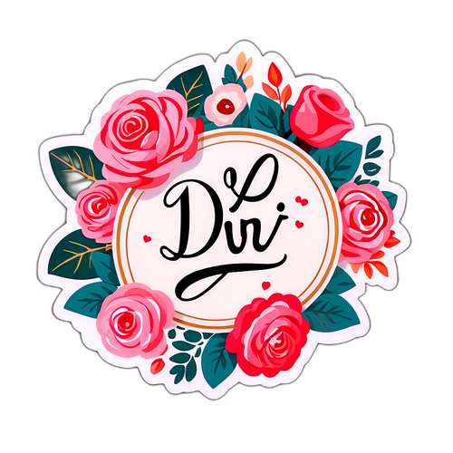 Sticker Kaligrafi Chic: 'Exy Dwi Lestari'