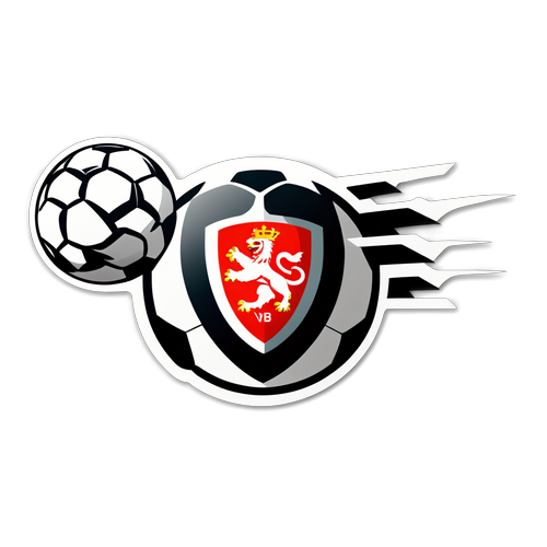 VfB Stuttgart Logo Aufkleber: Der Stylische Ball, Der Geschwindigkeit Verkörpert!