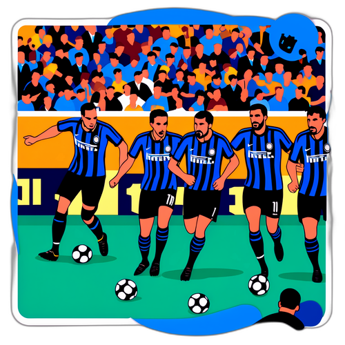 En scen från en Inter Milan-match med fantastiska dribblingar