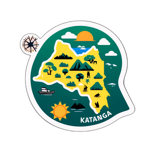 Karta över Katanga