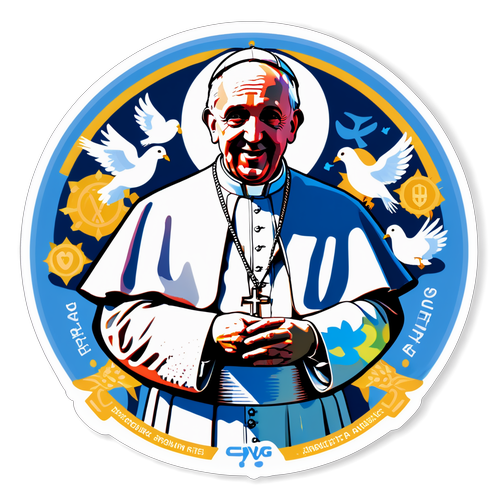 Pope Francis Peace Healthcare Sticker