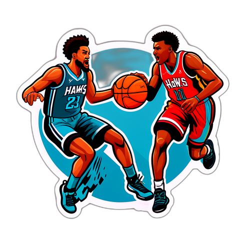 Sticker ng Labanan ng Hawks at Hornets
