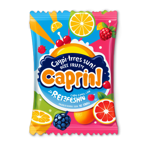 Erfrischender Genuss: Capri-Sun Sticker Design