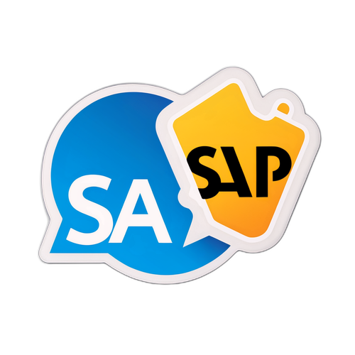 Sticker Minimalista con Logo SAP