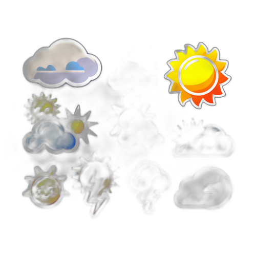 天氣預報貼紙設計