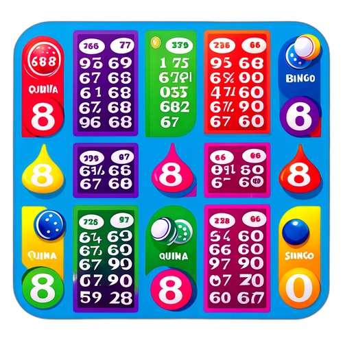 Bingo Vibrante com Números da Quina