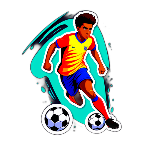 Stiker Aksi Pemain Sepak Bola
