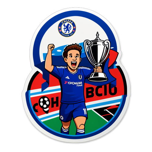 Seronoknya Kemenangan Chelsea! Sticker Khas Piala dan Peminat Bersorak!