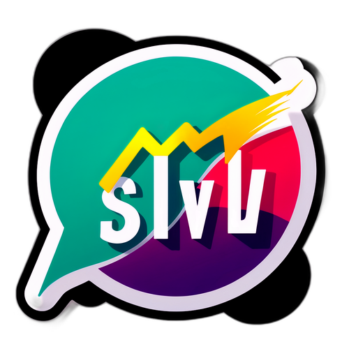 Динамическая наклейка с долларовым знаком и графиками рынка для темы бизнес-новостей