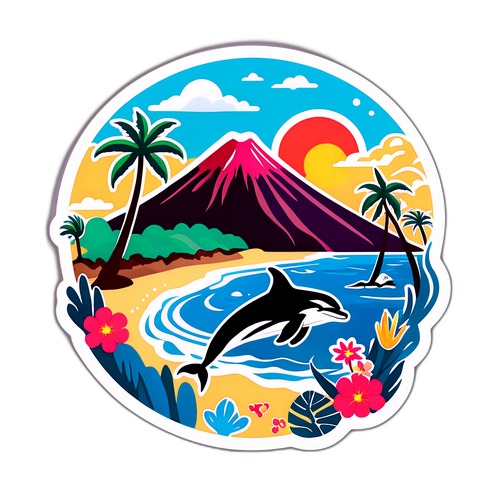 Whimsisk klistermärke av Tenerife