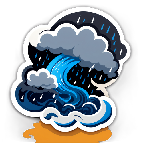 Sticker về cơn bão