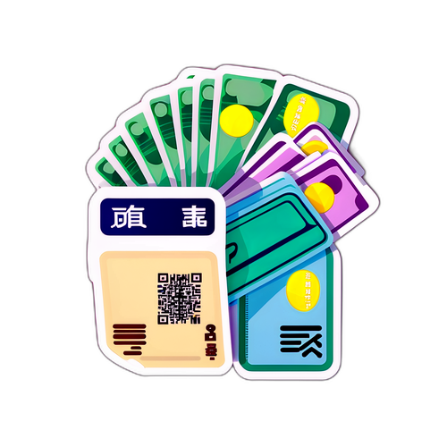 人民币现金新规贴纸