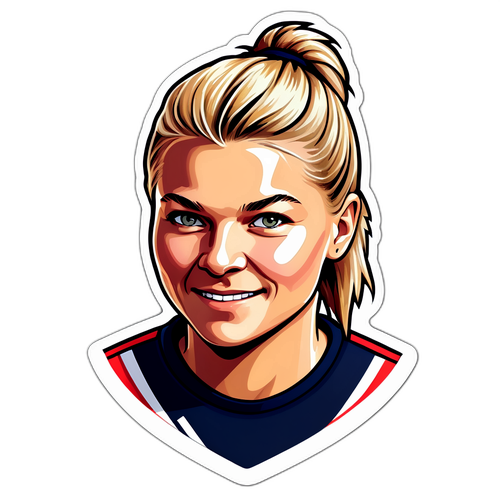 Inspiroiva Ada Hegerberg -tarra nuorille pelaajille