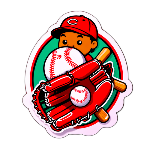 Reds Game Sticker Design