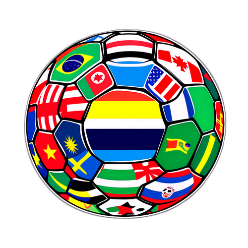 Sticker met landen en vlaggen van het WK 2026