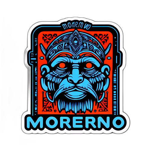 Sticker Representando 'Moreno'