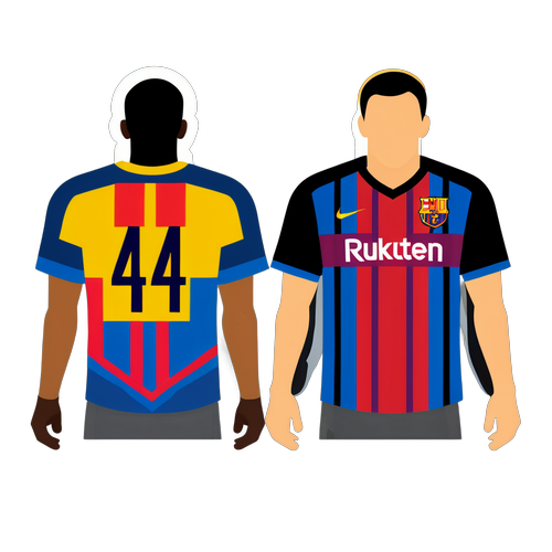 Reka Bentuk Gabungan Jersi Barcelona dan Inter Milan