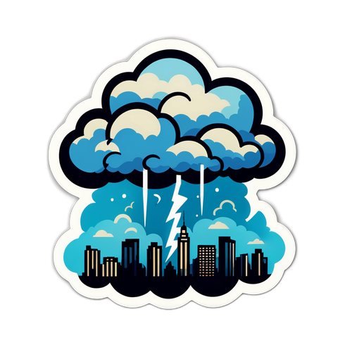 Sturmwolke über der Stadt