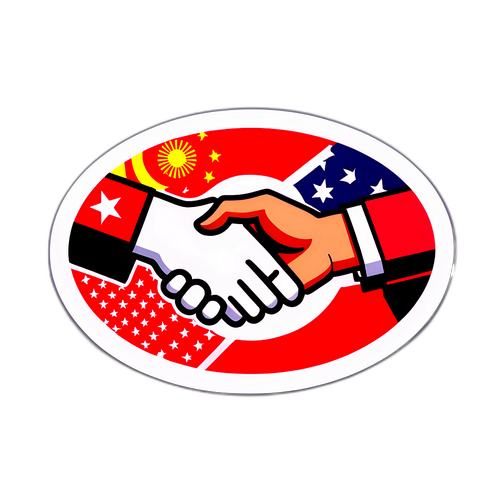 中日两国合作的象征图案
