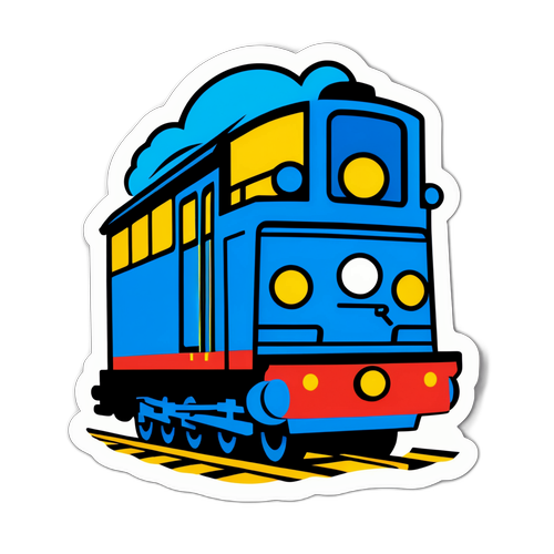 JR東日本の象徴的な電車のファンシーキャラクター版ステッカー