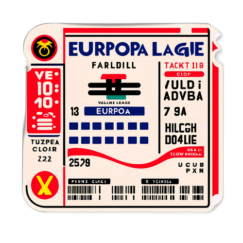 Retro-inspirert Europa League billettklistremerke