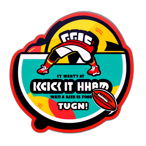Stiker Motivasi Sepak Bola: 'Kick It Hard'
