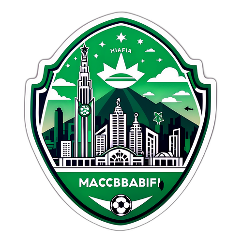 Nowoczesny naklejka Maccabi Haifa