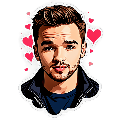 Liam Payne like You've Never Seen Him Before: Pop Artist Vibes with Musical Notes & Hearts!