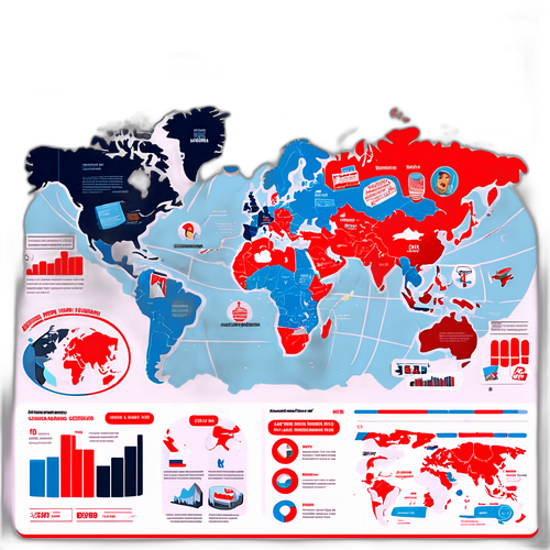 Инфографика с интересными фактами о новостях в России и мире в стиле комикса