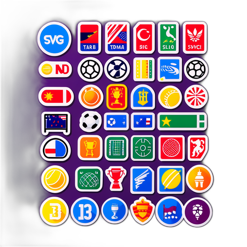 מדבקת סיכום תוצאות משחקים צבעונית