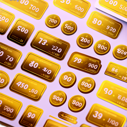 สติ๊กเกอร์ราคาทองคำ