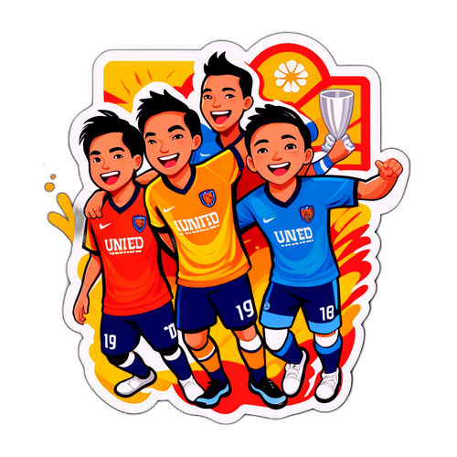 Sticker Hougang United penuh semangat