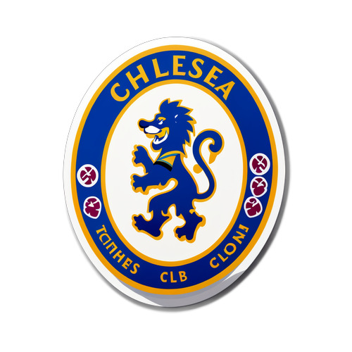 Sjov klistermærke med Chelsea FC-logo