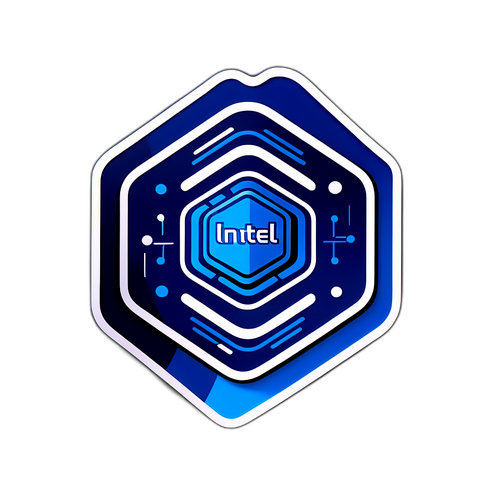 מדבקה מינימליסטית בהשראת טכנולוגיה