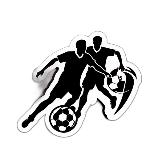 Silhueta dos jogadores do Vasco da Gama em ação