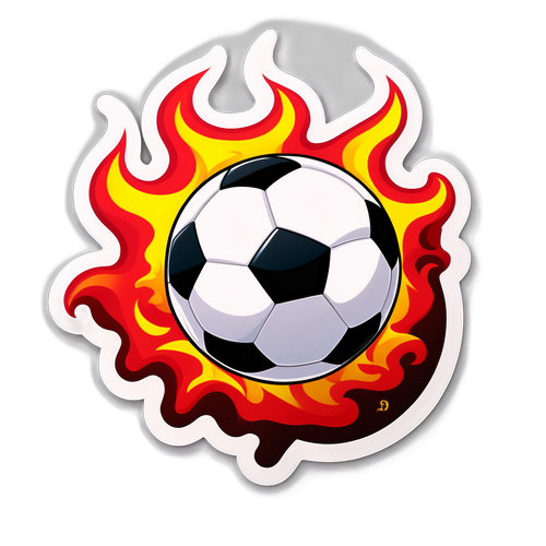 Stiker Bola Sepak Berapi