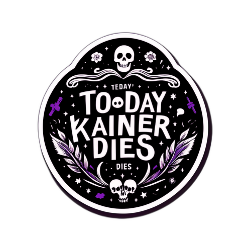 Sticker: Heute stirbt Kainer