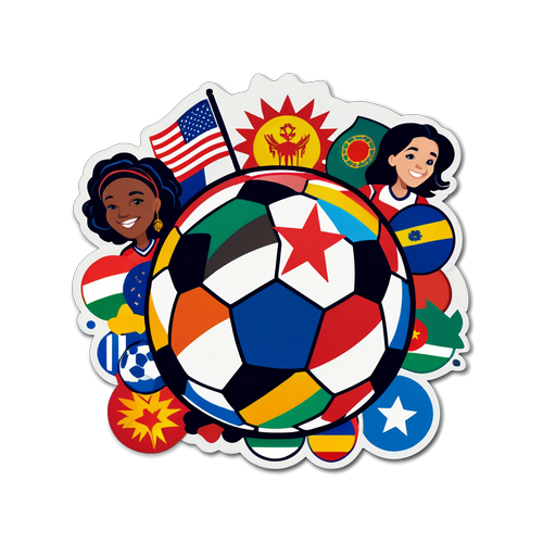 Kick It! Celebrate Global Unity with This Adorable Soccer Ball Sticker!