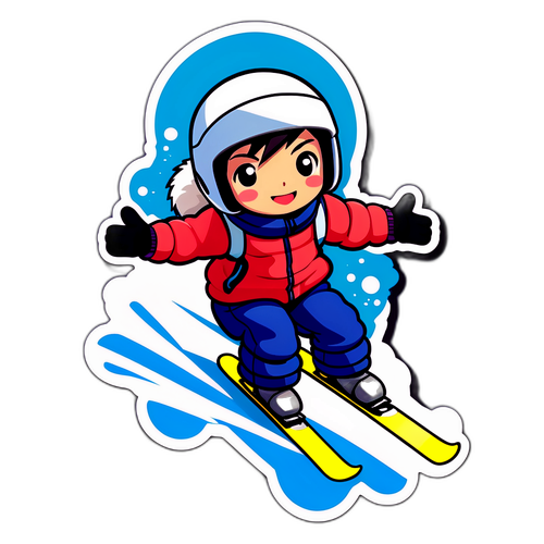 リク・ヤマダのモーグルスキーサポートステッカー