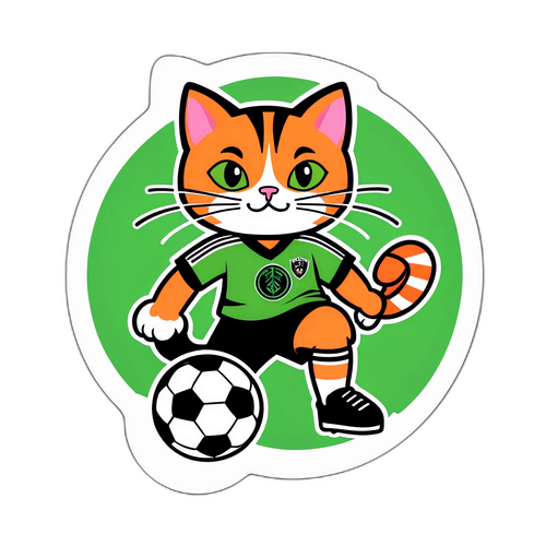 Cat Bermain Bola Sepak