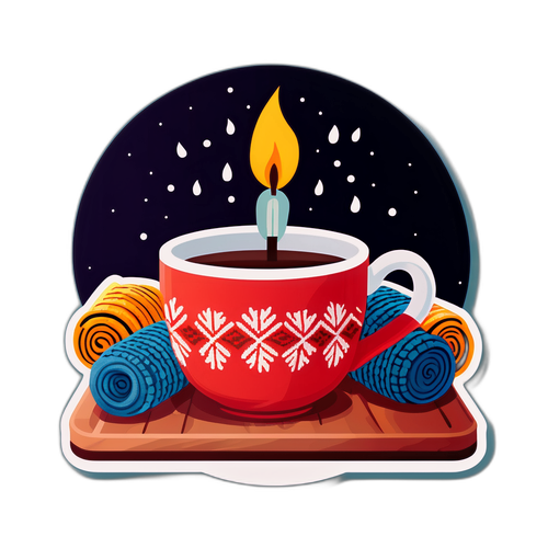 Hygge med varm kopp te