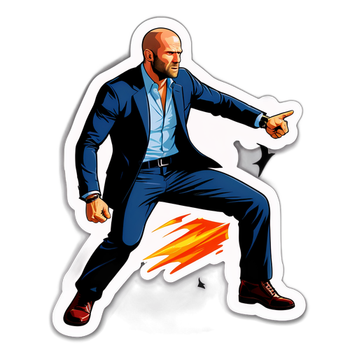 Macera Dolu Jason Statham Çıkartması